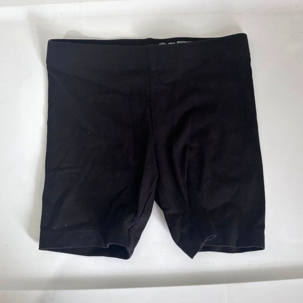 Wonder Nation Girls Black Biker Shorts Active Layering Pull On Size XS 4/5